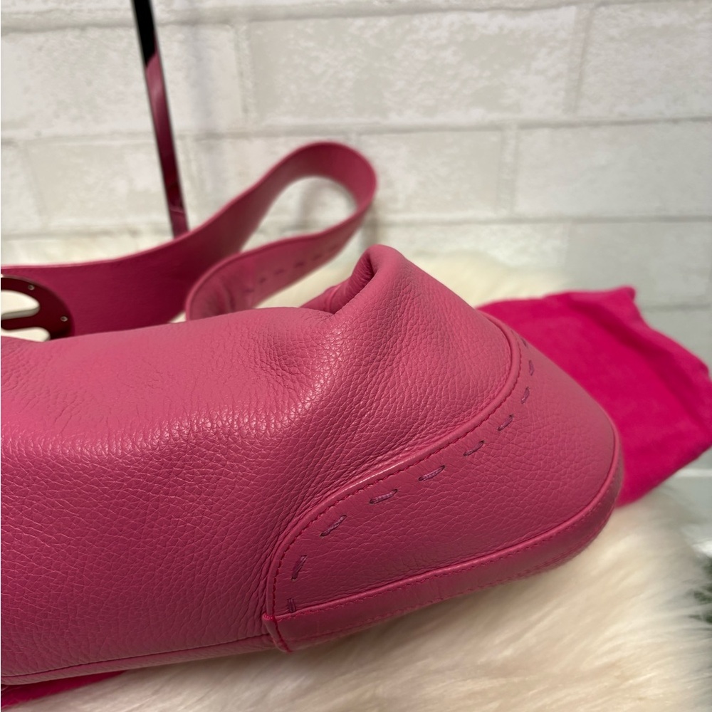 Escada Eluna Pink Leather Hobo Bag - Picture 6 of 11